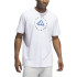 Camiseta Basquetebol adidas Homem por Hoops Emblem Graphic Branco