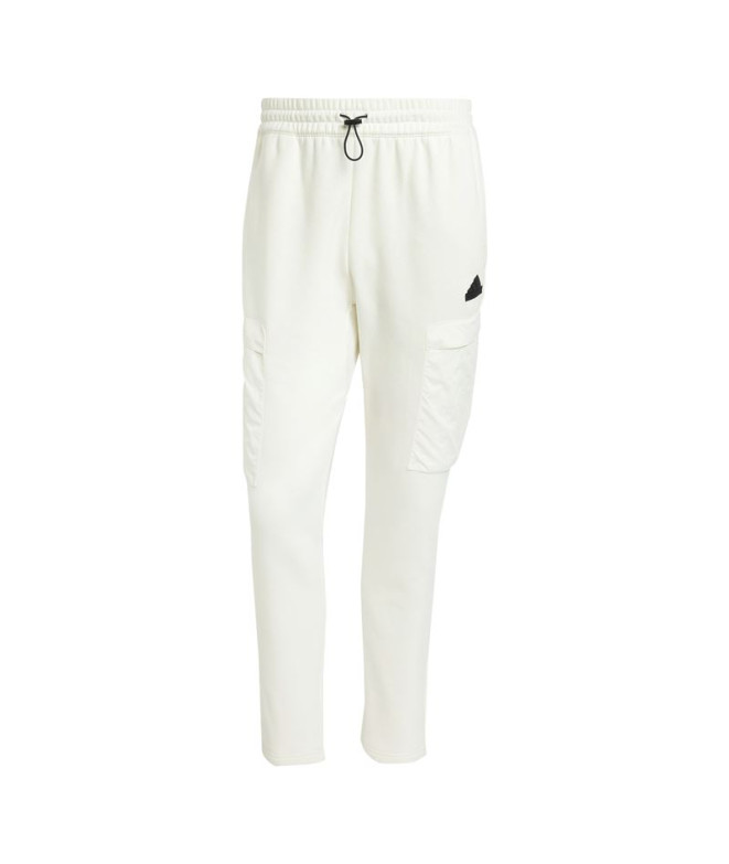 Calça adidas Homem City Es e Fleece Branco