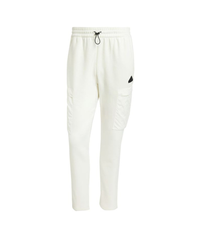 Pantalones adidas City Es e Fleece Hombre Blanco