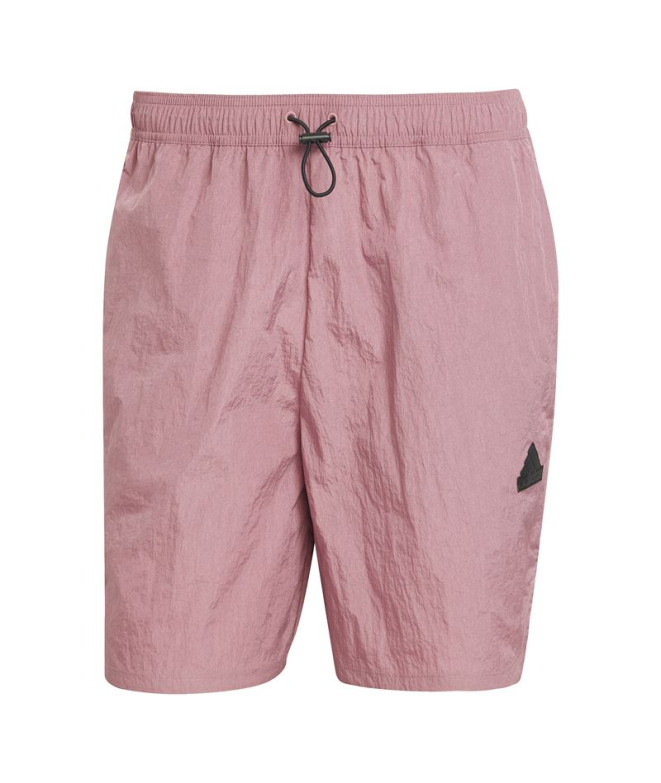 Calça adidas Homem City Es e Woven Shorts Rosa