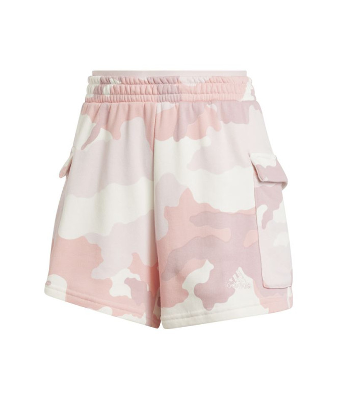 Pantalons adidas Femme Essentials 3-Stripes Camo Print Rose