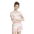 Camiseta adidas Essentials 3 Bandas Camo Print Baby Mujer Rosa