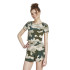 Camiseta adidas Essentials 3 Bandas Camo Print Baby Mujer Gris