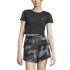 Camiseta adidas Essentials 3 Bandas Camo Print Baby Mujer Negro/Blanco