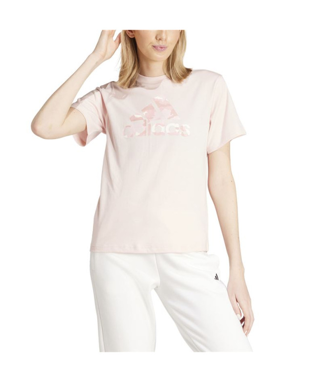 Camiseta adidas Mulher Camo Graphic Pink