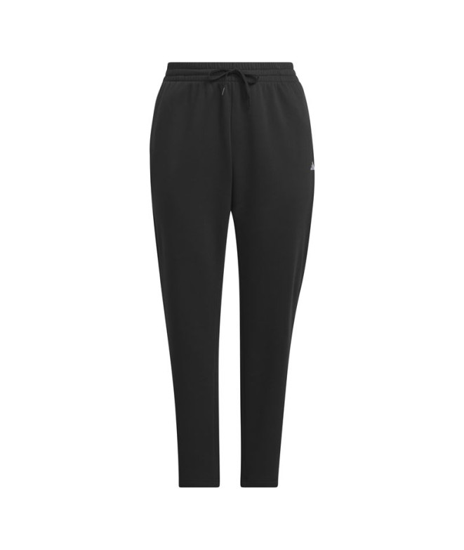 Pantalones adidas Essentials Small Logo Feel Cozy Open Hem Inclusive Mujer Negro