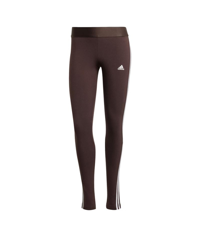 Collants adidas Femme Essentials 3-Stripes Marron