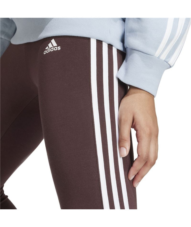 Malhas adidas Mulher Essentials 3-Stripes Castanho
