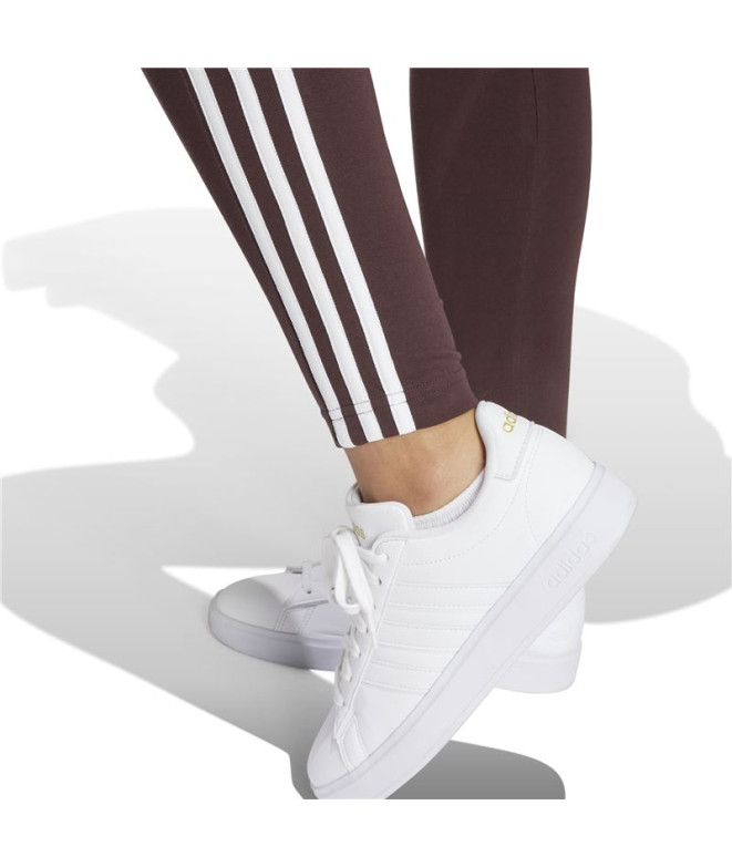 Malhas adidas Mulher Essentials 3-Stripes Castanho