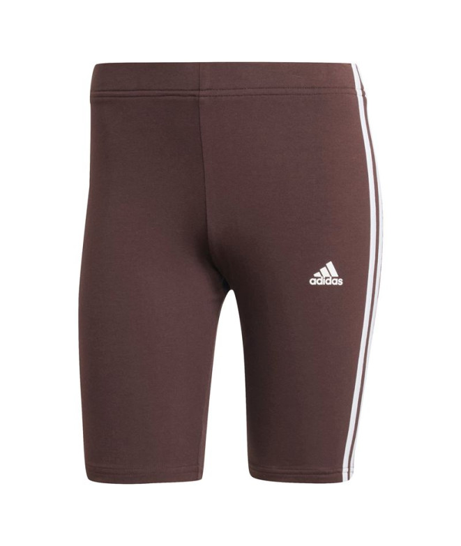 Mallas adidas Essentials 3 Bandas Bike Mujer Marrón