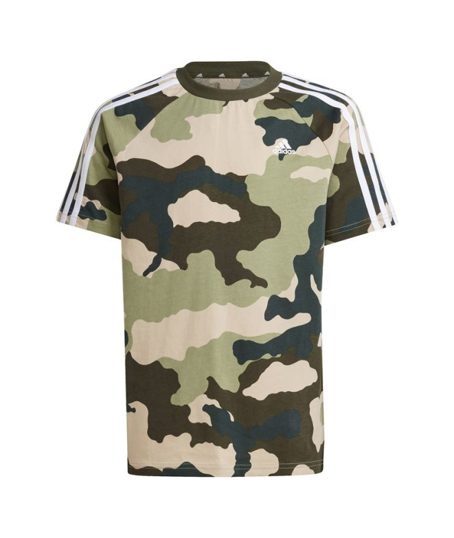 Camiseta adidas Infantil Verde Camo