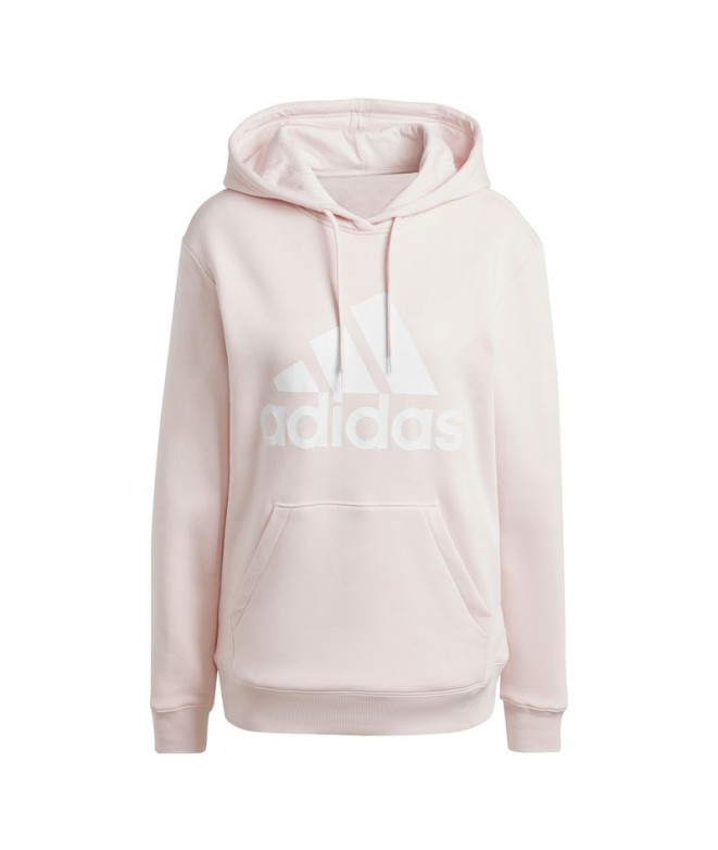 Moletom adidas Mulher Essentials Big Logo Regular Fleece Rosa