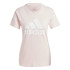 Camiseta adidas Mulher Grande logótipo cor-de-rosa