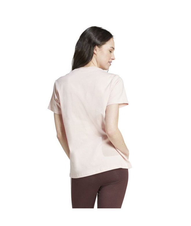 T-shirt adidas Femme Grand logo rose