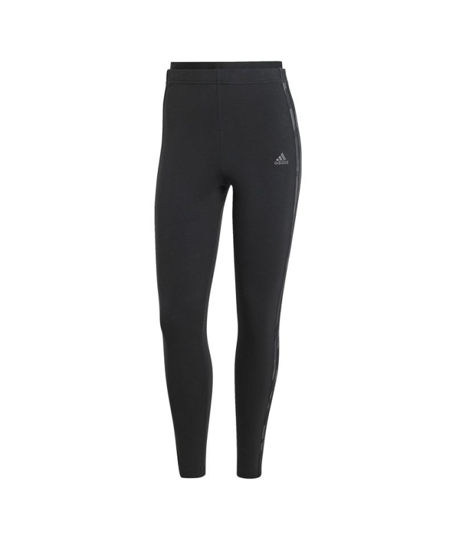 Mallas adidas Essentials 3 Bandas Camo Print 7/8 Length Mujer Negro