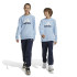 adidas French Terry Enfant Tracksuit Essentials Big Logo Bleu/Blanc