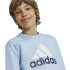 adidas French Terry Infantil Fato de treino Essentials Big Logo Azul/Branco