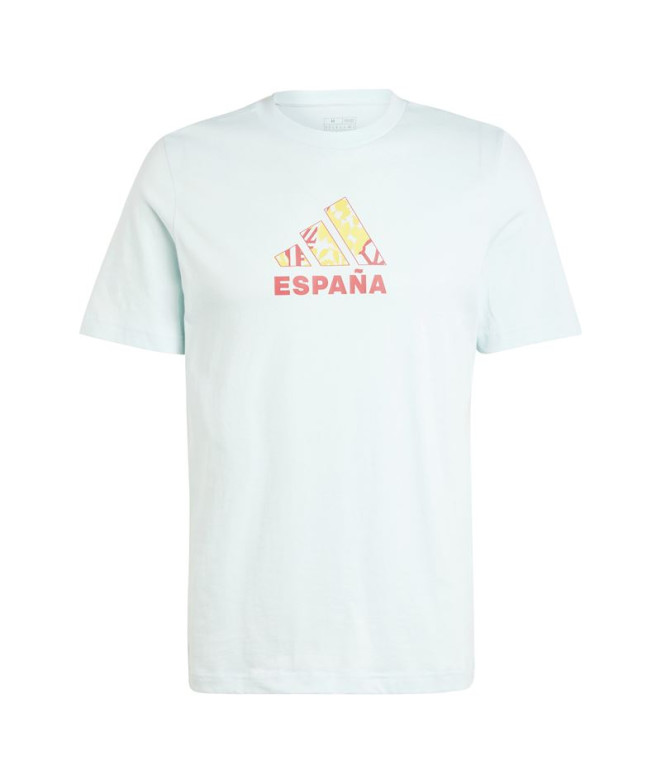 Camiseta Futebol adidas Homem por Football Spain Fan Graphic Aquamarine