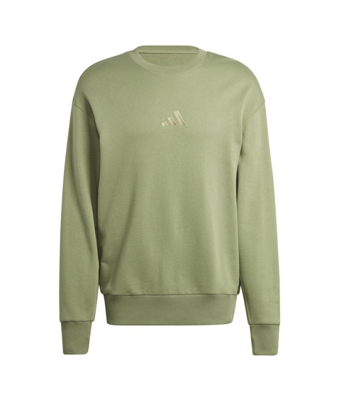 Sudadera adidas All Szn French Terry Crew Hombre Verde