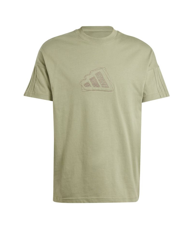 Camiseta adidas Homem Todos os Szn Graphic Seasonal Green