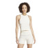 Camiseta adidas Lounge Rib Cropped Tank Top Mujer Blanco