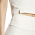 Camiseta adidas Lounge Rib Cropped Tank Top Mujer Blanco