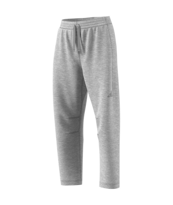 Pantalón adidas All Szn Fleece Barrel Leg Mujer Gris