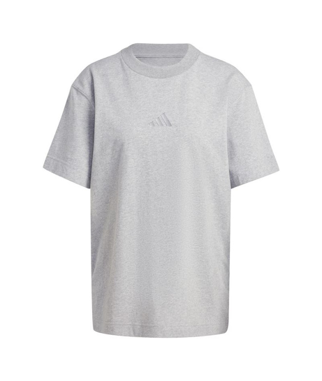 Camiseta adidas All Szn Loose Mujer Gris