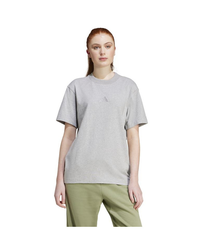 Camiseta adidas Mulher All Szn Loose Cinzento