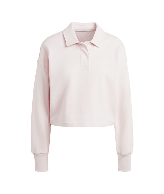 Sudadera adidas All Szn French Terry Polo Mujer Rosa