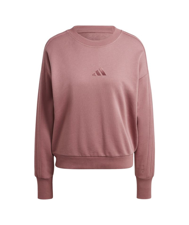 Sweat adidas French Terry Femme All Szn 3 Bands Loose Pink