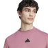 Camiseta adidas Homem Future Icons 3-Stripes Rosa