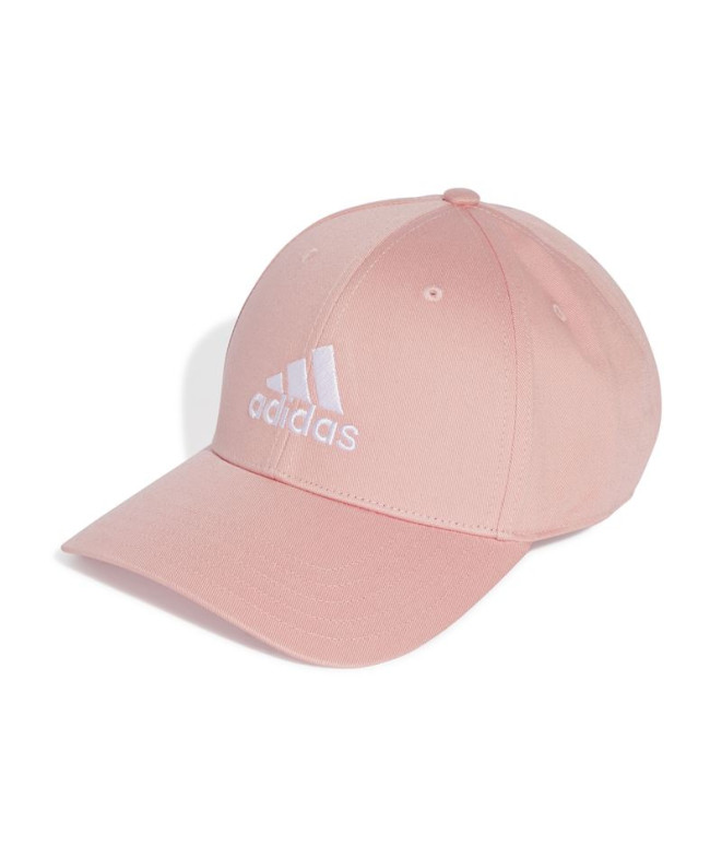 Boné adidas Bola de basebol em sarja de algodão cor-de-rosa