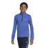 Camiseta de Fitness adidas Training Aeroready 1/2 Zip Longsleeve Infantil Azul