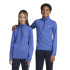 Camiseta de Fitness adidas Training Aeroready 1/2 Zip Longsleeve Infantil Azul