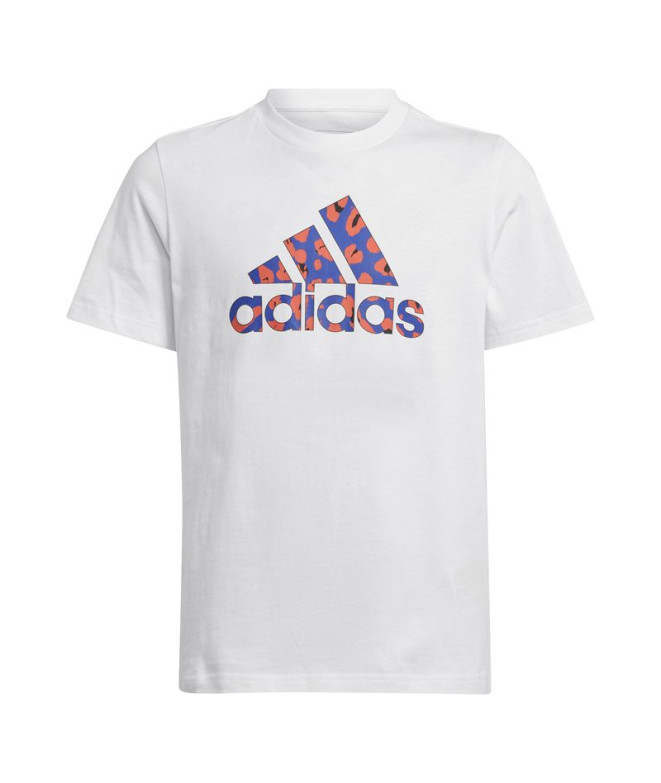 Camiseta adidas Animal Print Graphic Niña Blanco