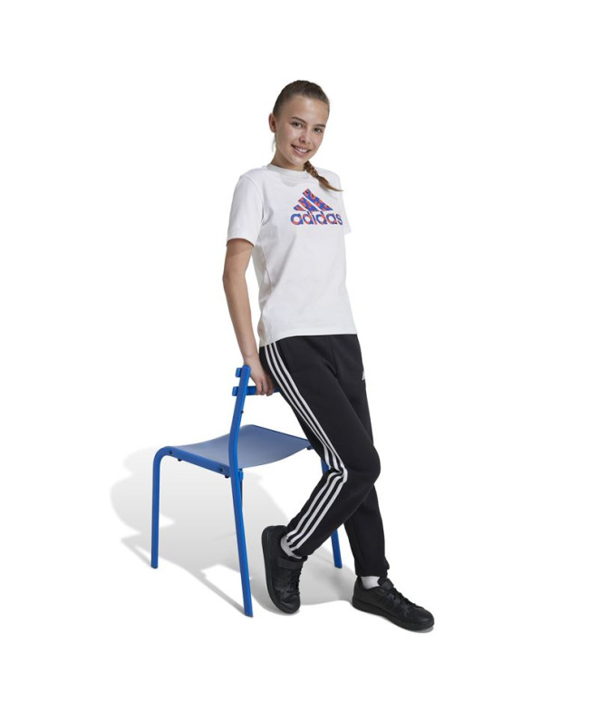 T-shirt adidas Fille Animal Print Graphic White