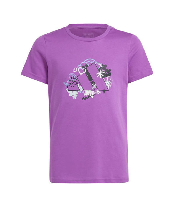 Camiseta Fitness adidas Menina por Training Graphic Morado