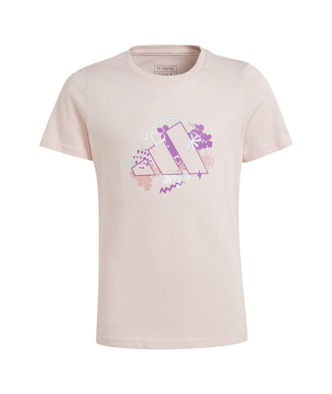 T-shirt Fitness adidas Fille par Training Graphic Pink