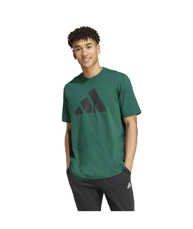 Camiseta adidas Homem Power 3 Graphic Verde escuro