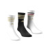 Calcetines adidas 3Stripes Cushioned Sportswear Crew 3 Pair Infantil Blanco/Negro
