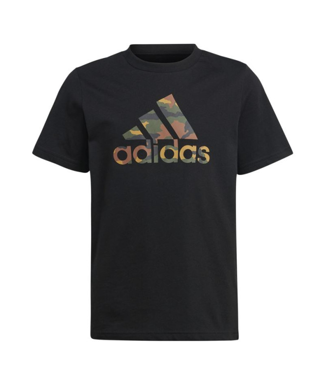 Camiseta adidas Infantil Camo Graphic Preto