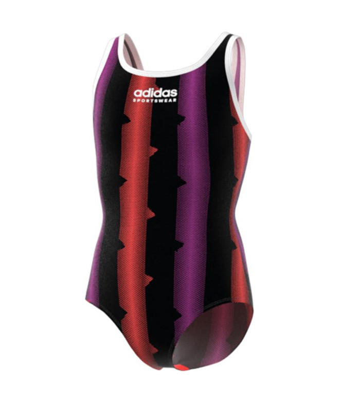 Bañador de Natación adidas Tiro Pack Swim Suit Niña Negro/Blanco