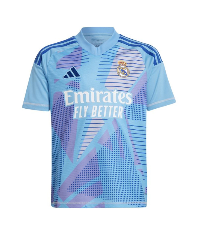 Camiseta Futebol adidas Menino de Real Madrid 24/25 Home Goalkeeper Jersey Azul