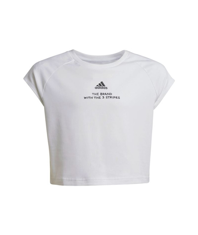 Camiseta adidas Street Jam Short Niña Blanco/Negro