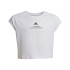 Camiseta adidas Street Jam Short Niña Blanco/Negro