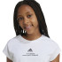 Camiseta adidas Street Jam Short Niña Blanco/Negro