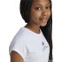 Camiseta adidas Street Jam Short Niña Blanco/Negro