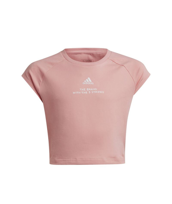 T shirt adidas Fille Short Street Jam rose