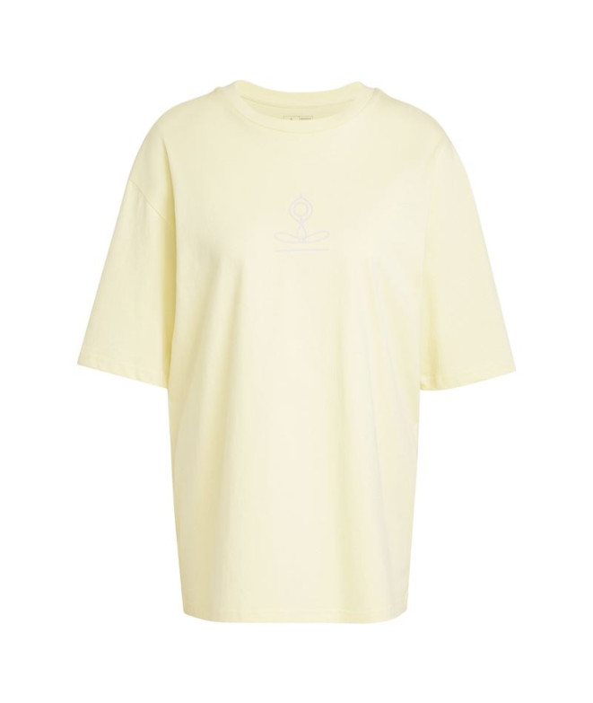 Camiseta de Fitness adidas Yoga Stay Balanced Graphic Mujer Amarillo